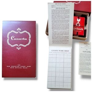 Warwick Bros & Rutter Vintage Boxed Canasta Card Game Set Complete